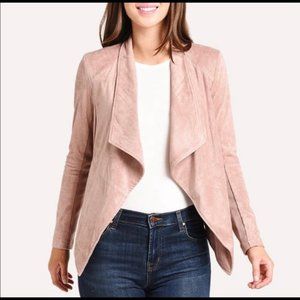 BB DAKOTA FAUX SUEDE JACKET dusty rose LARGE